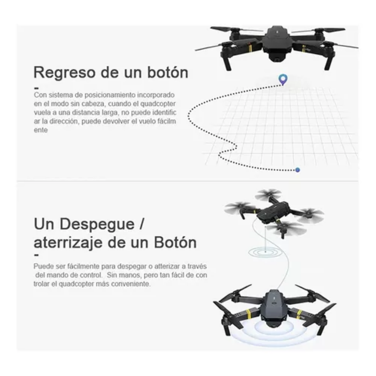 DRONE DOBLE CAMARA 4K WI-FI